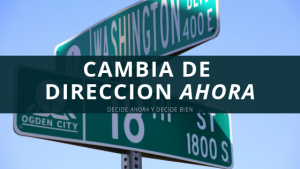 cambia de dirección ahora